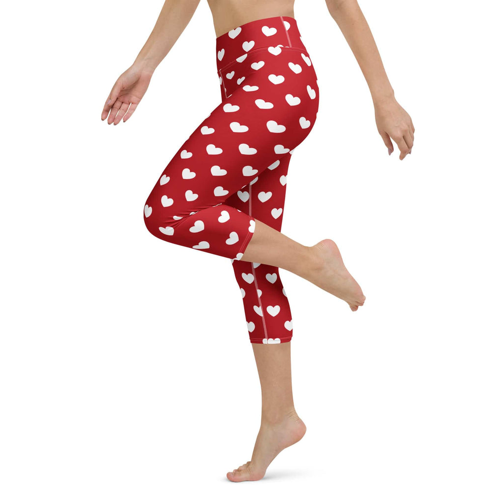 Cupid's Hearts Yoga Capris
