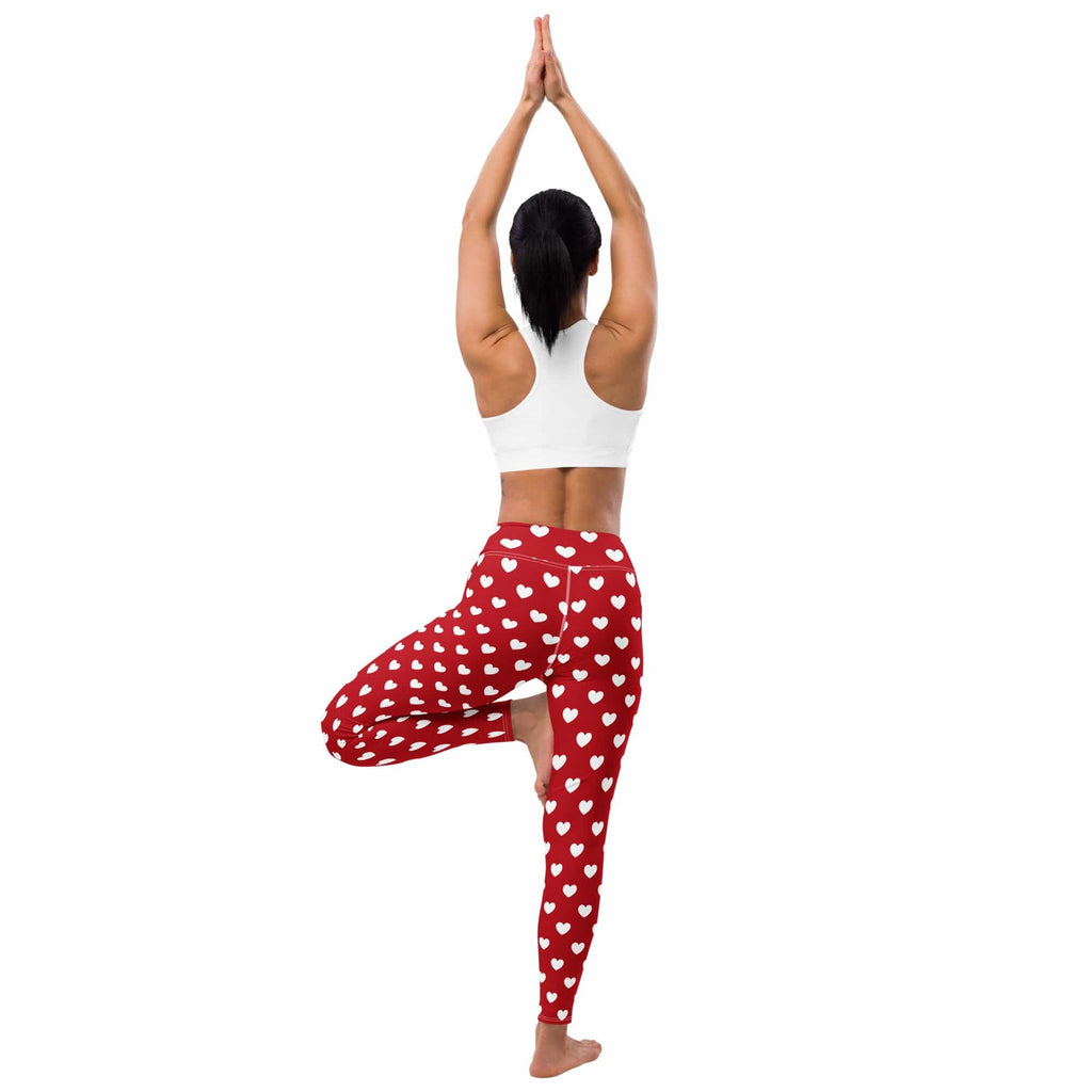 Cupid's Hearts Yoga Leggings