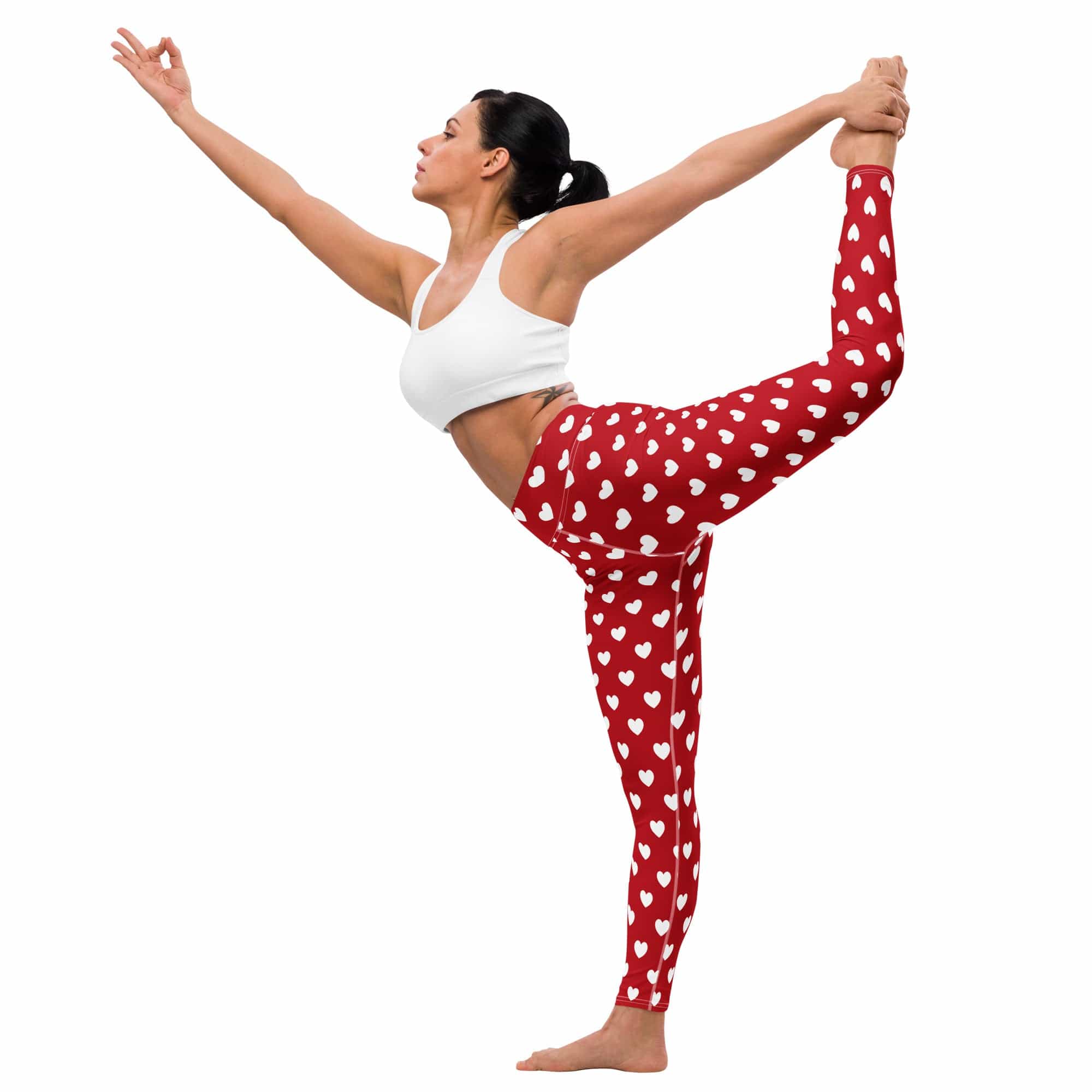 Cupid's Hearts Yoga Leggings