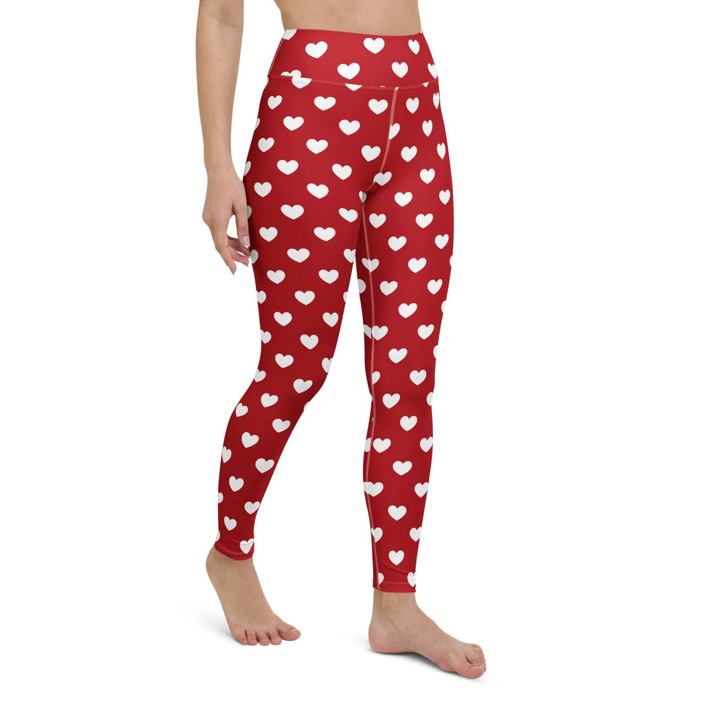 Cupid's Hearts Yoga Leggings