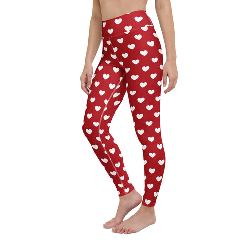 Cupid's Hearts Yoga Leggings