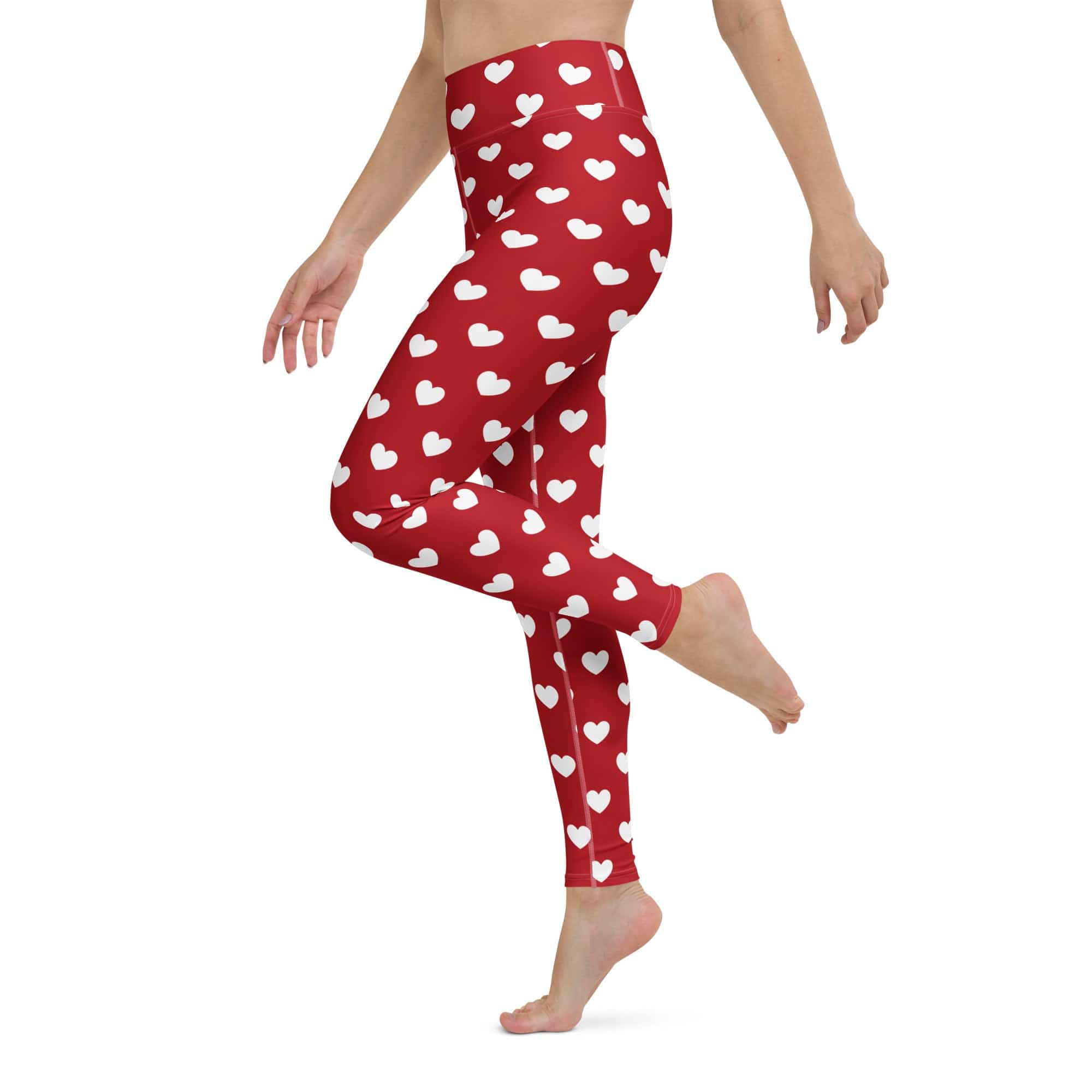 Cupid's Hearts Yoga Leggings