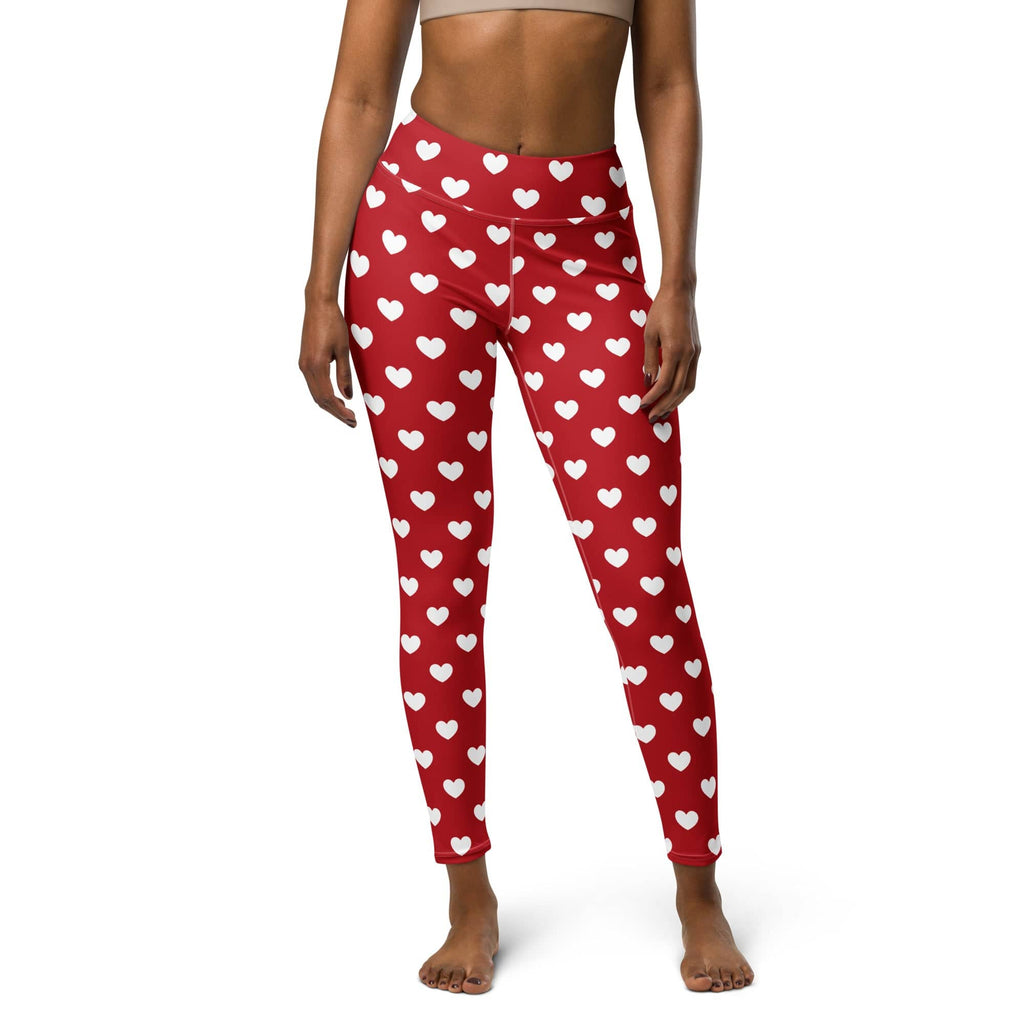 Cupid's Hearts Yoga Leggings