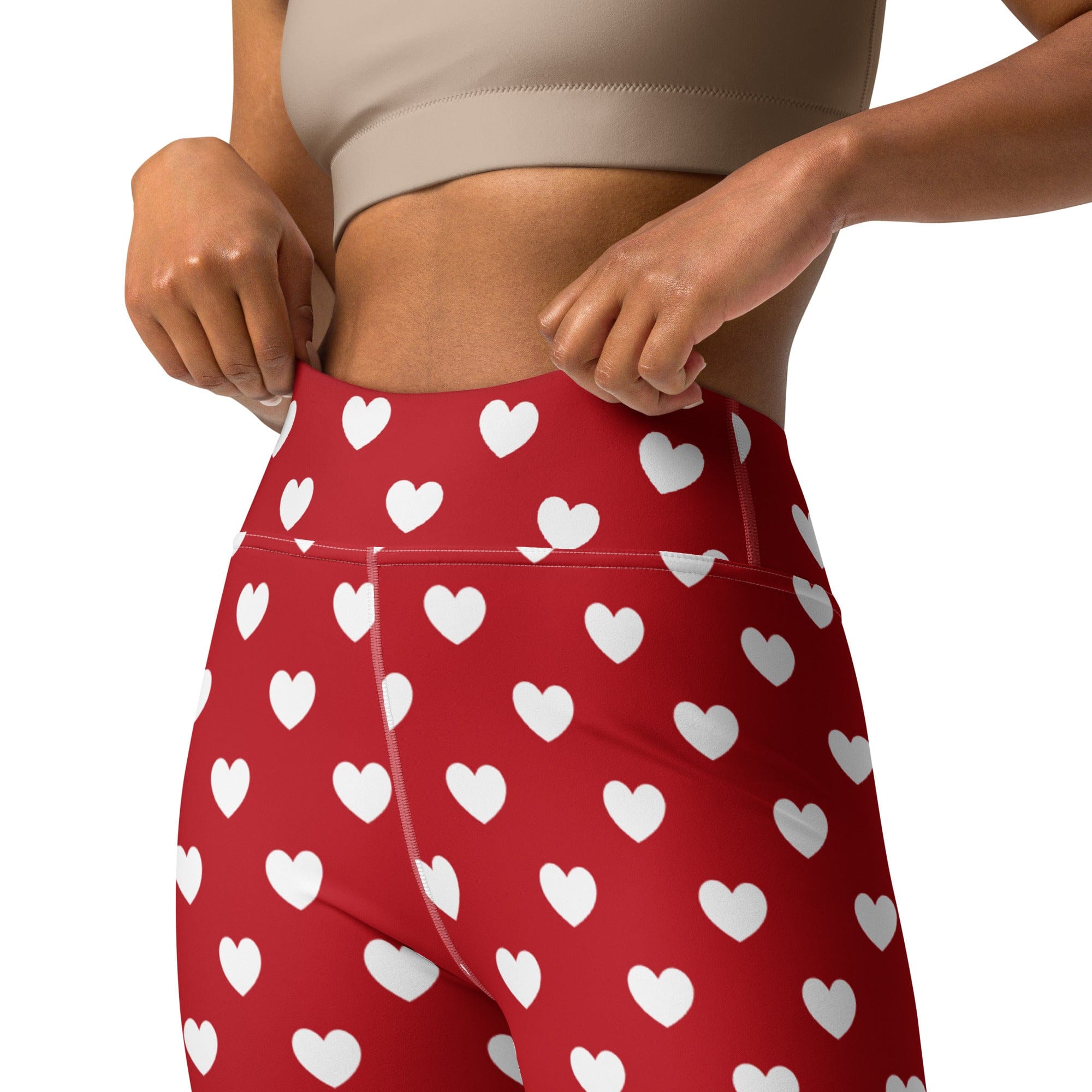 Cupid's Hearts Yoga Leggings