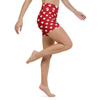 Cupid's Hearts Yoga Shorts