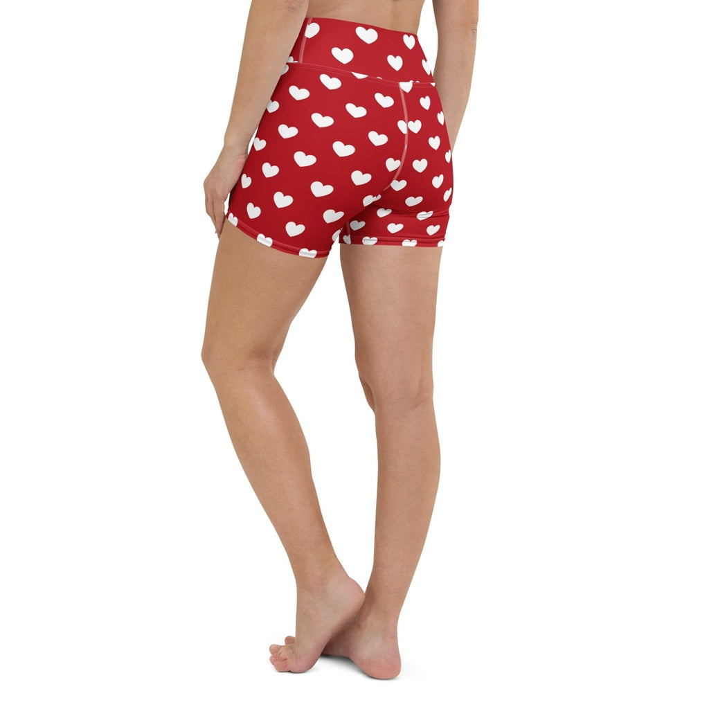 Cupid's Hearts Yoga Shorts