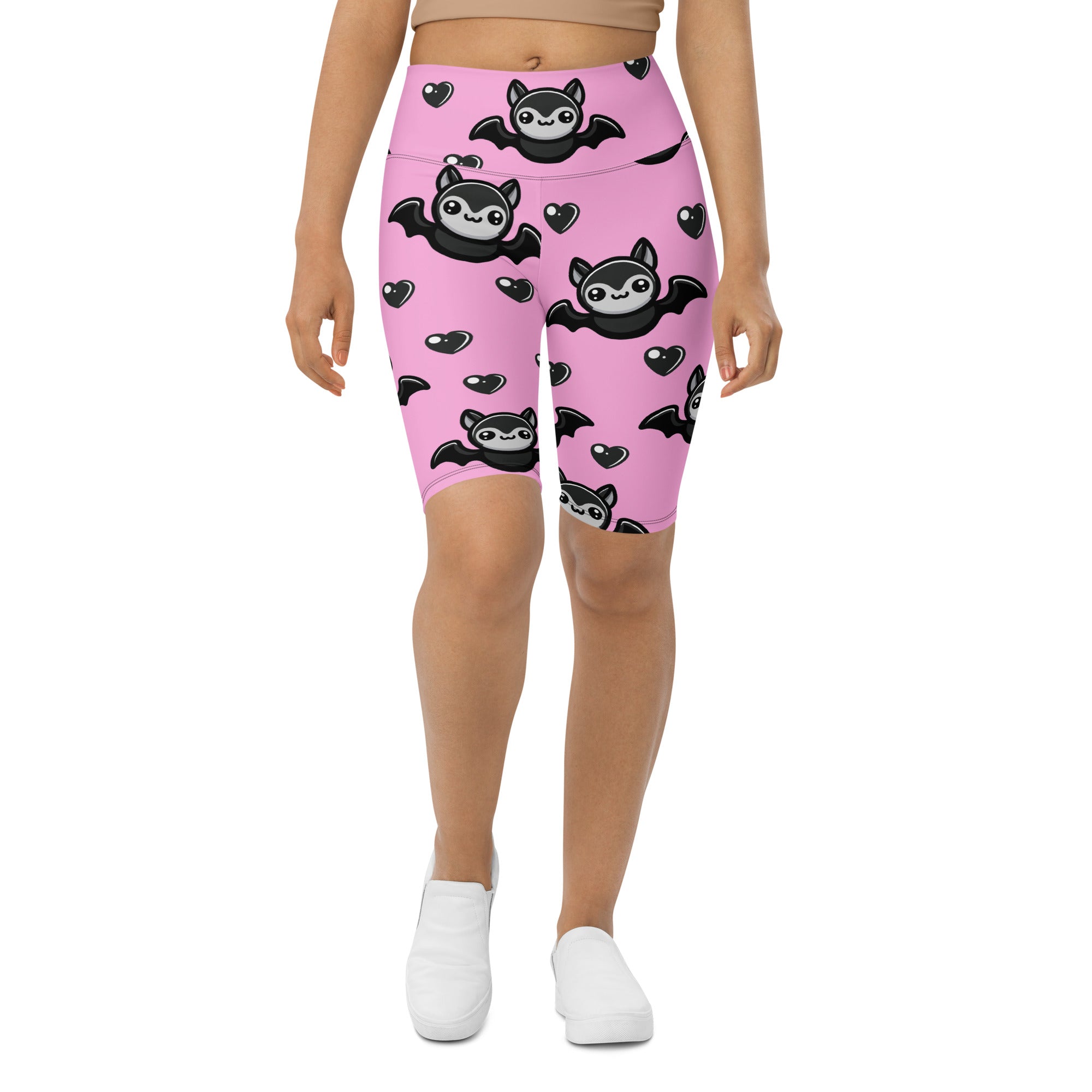 Cute Bats Biker Shorts