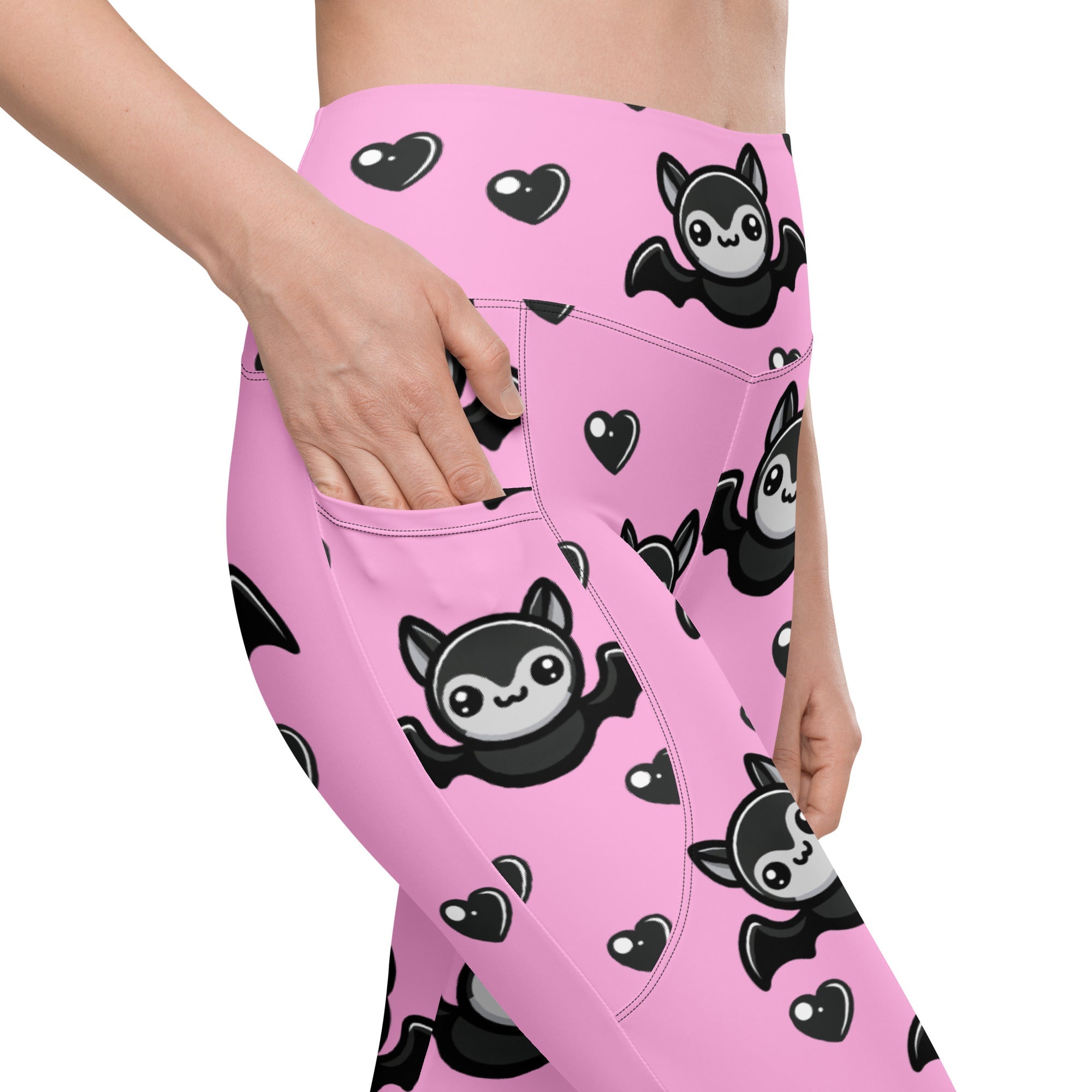 Cute Bats Leggings With Pockets