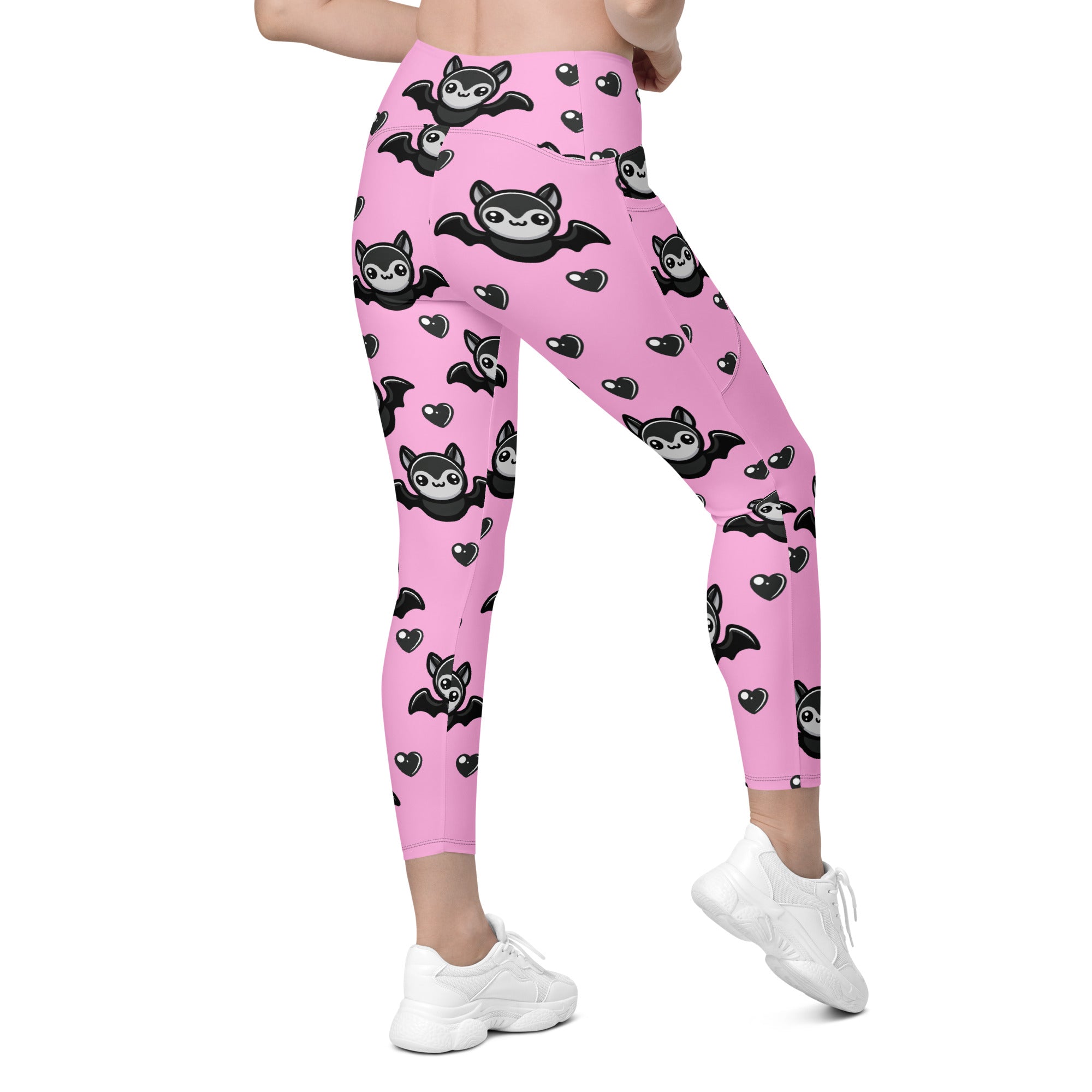 Cute Bats Leggings With Pockets