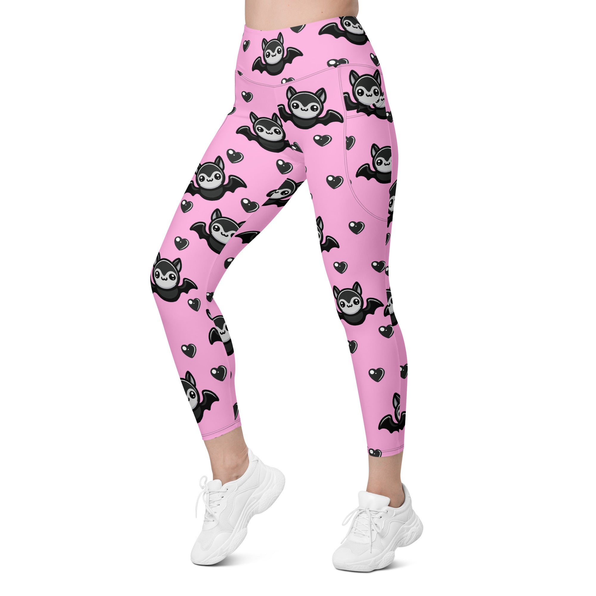 Cute Bats Leggings With Pockets