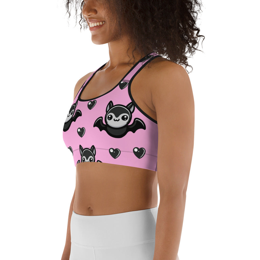 Cute Bats Sports Bra