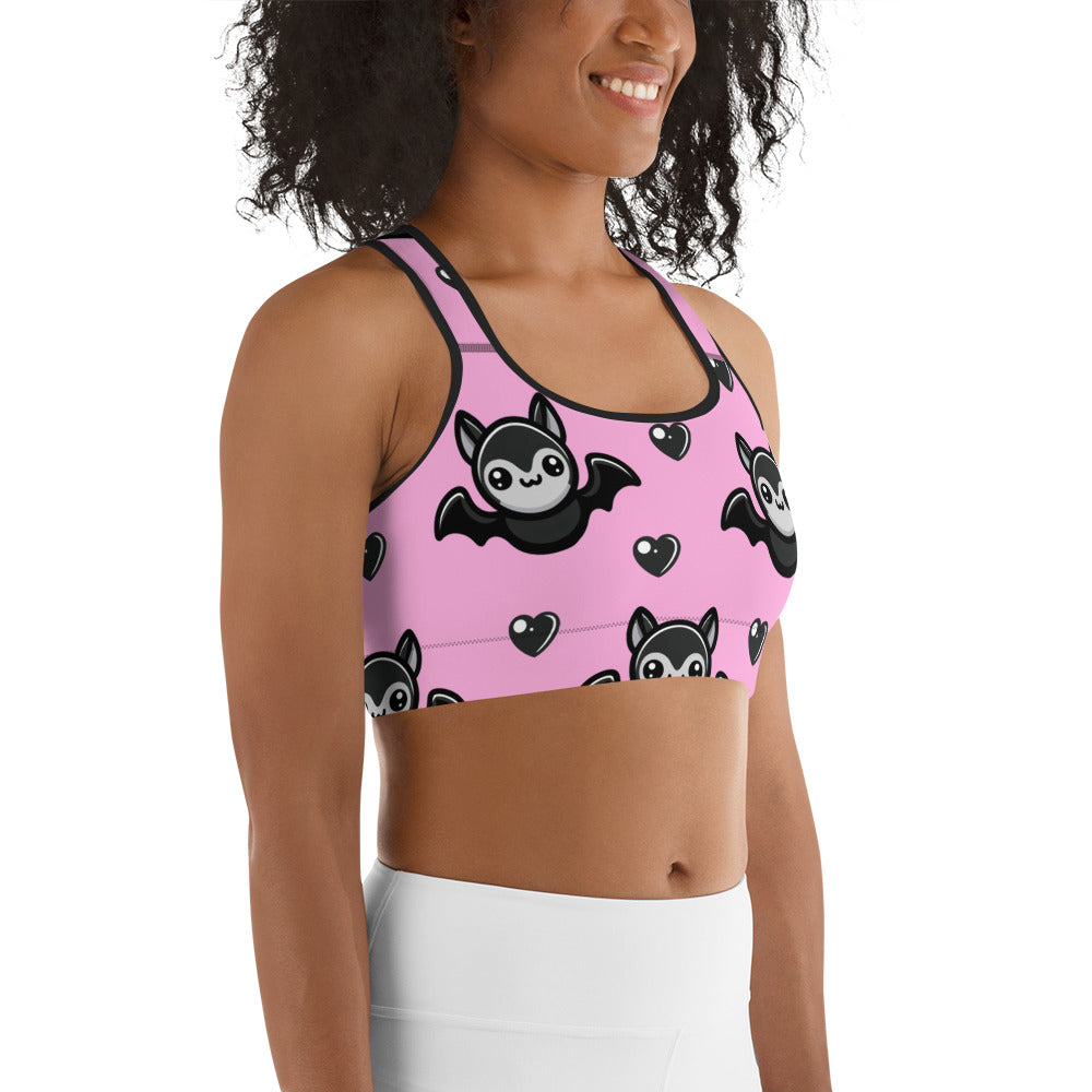 Cute Bats Sports Bra