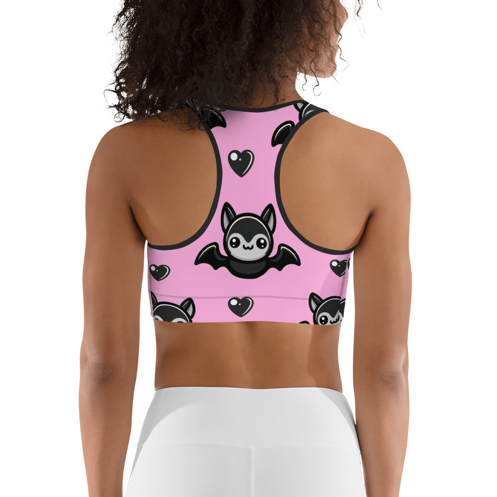 Cute Bats Sports Bra