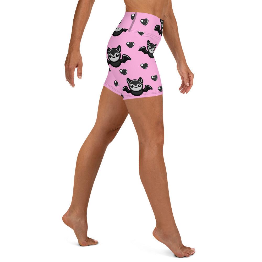 Cute Bats Yoga Shorts