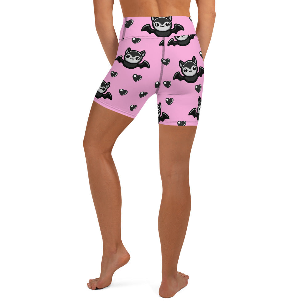 Cute Bats Yoga Shorts