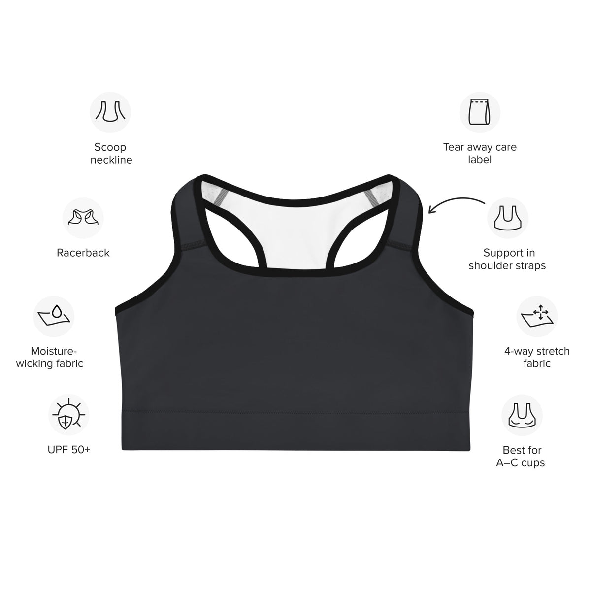 Cute Bow Sports Bra