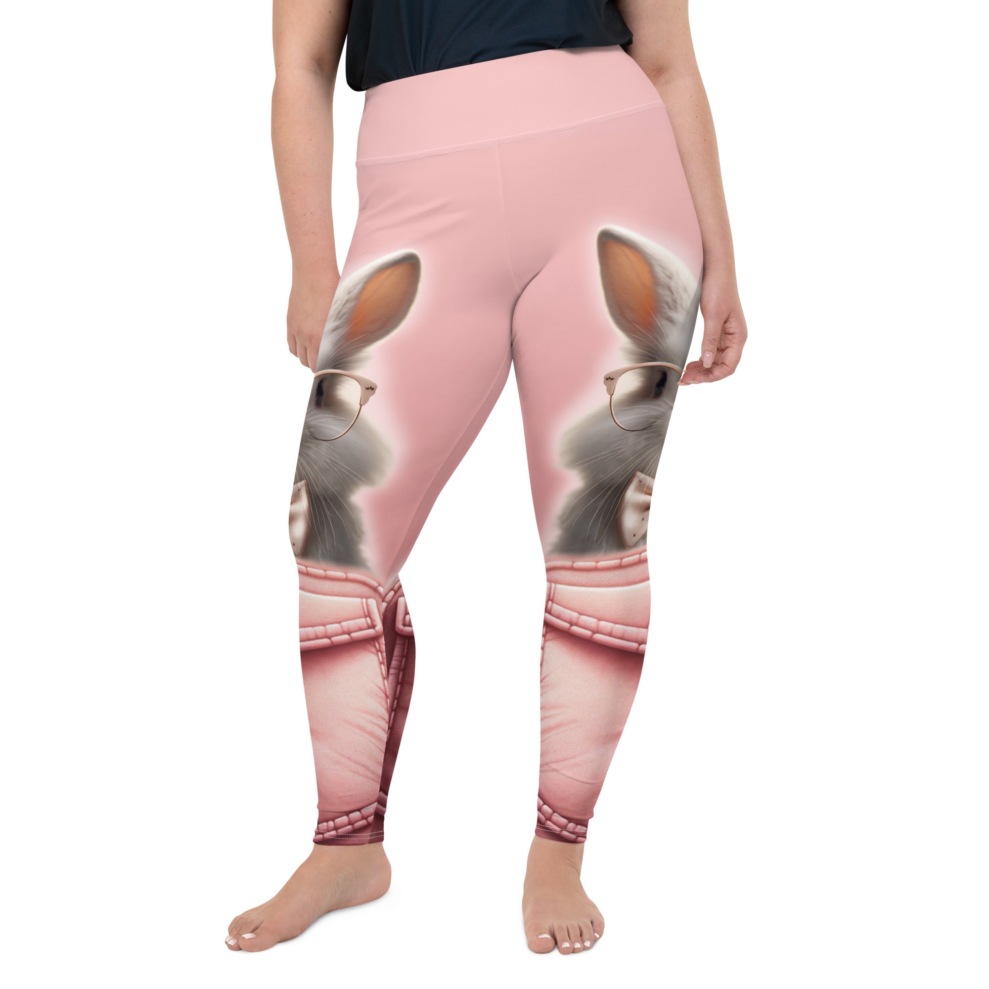 Cute Bunny Plus Size Leggings