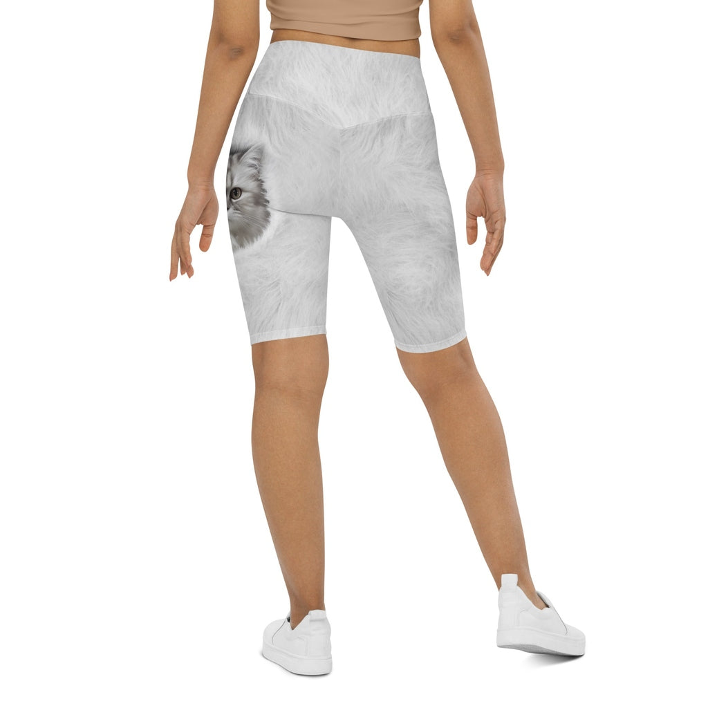 Cute Cozy Cat Biker Shorts