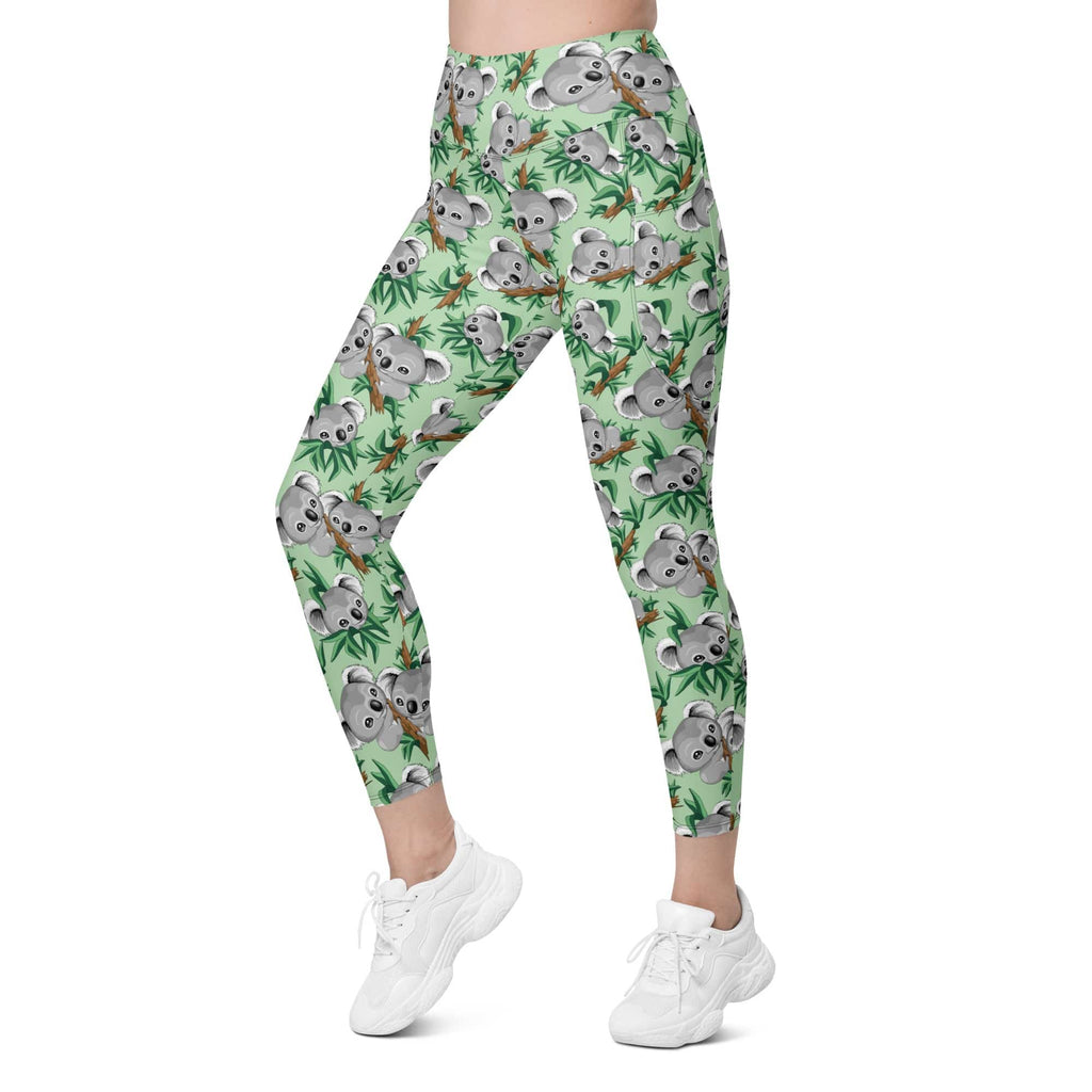 Cute Koala Leggings With Pockets
