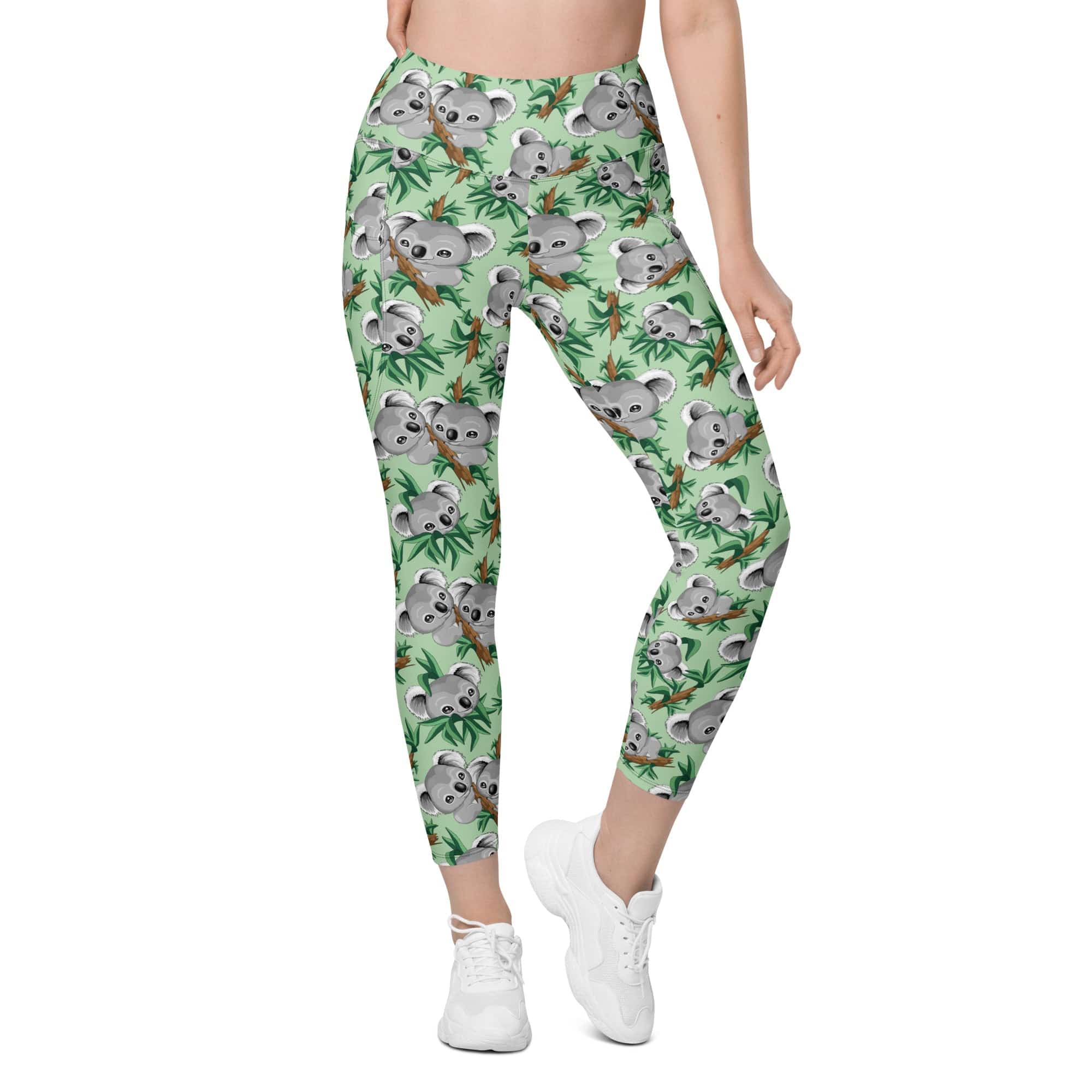 Cute Koala Leggings With Pockets