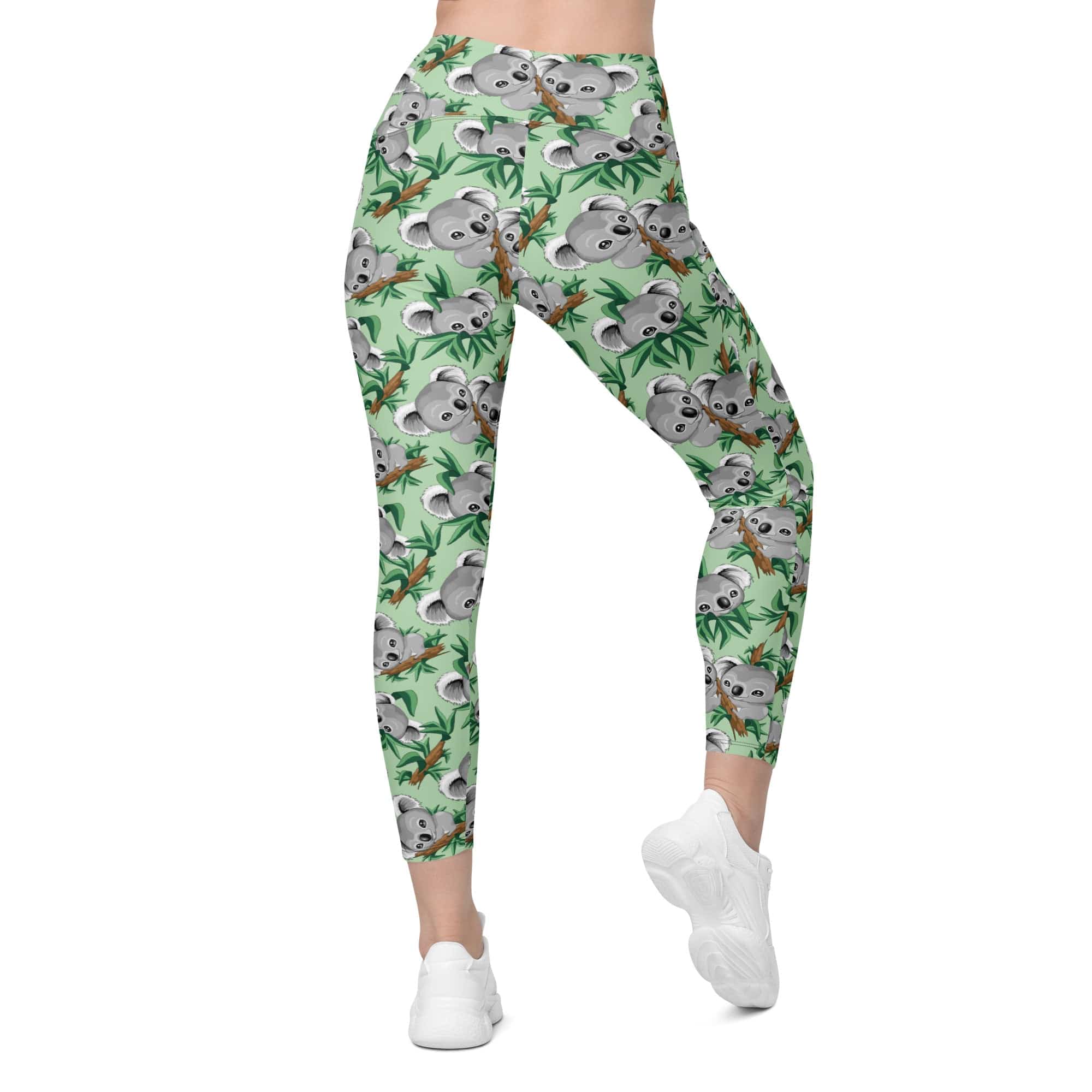 Cute Koala Leggings With Pockets