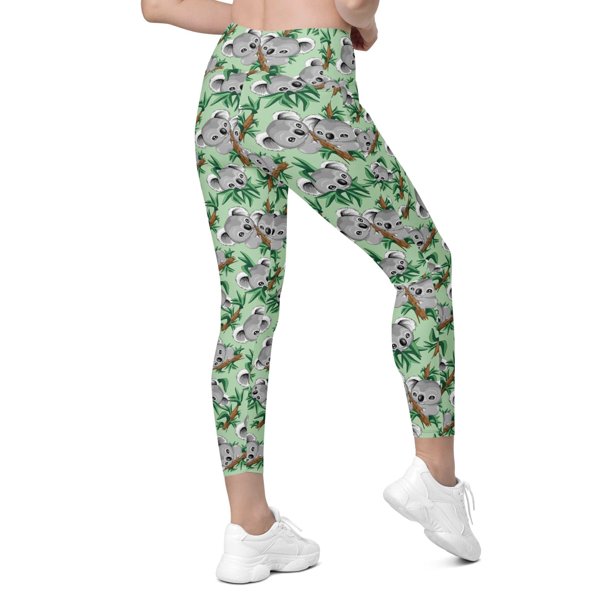 Cute Koala Leggings With Pockets