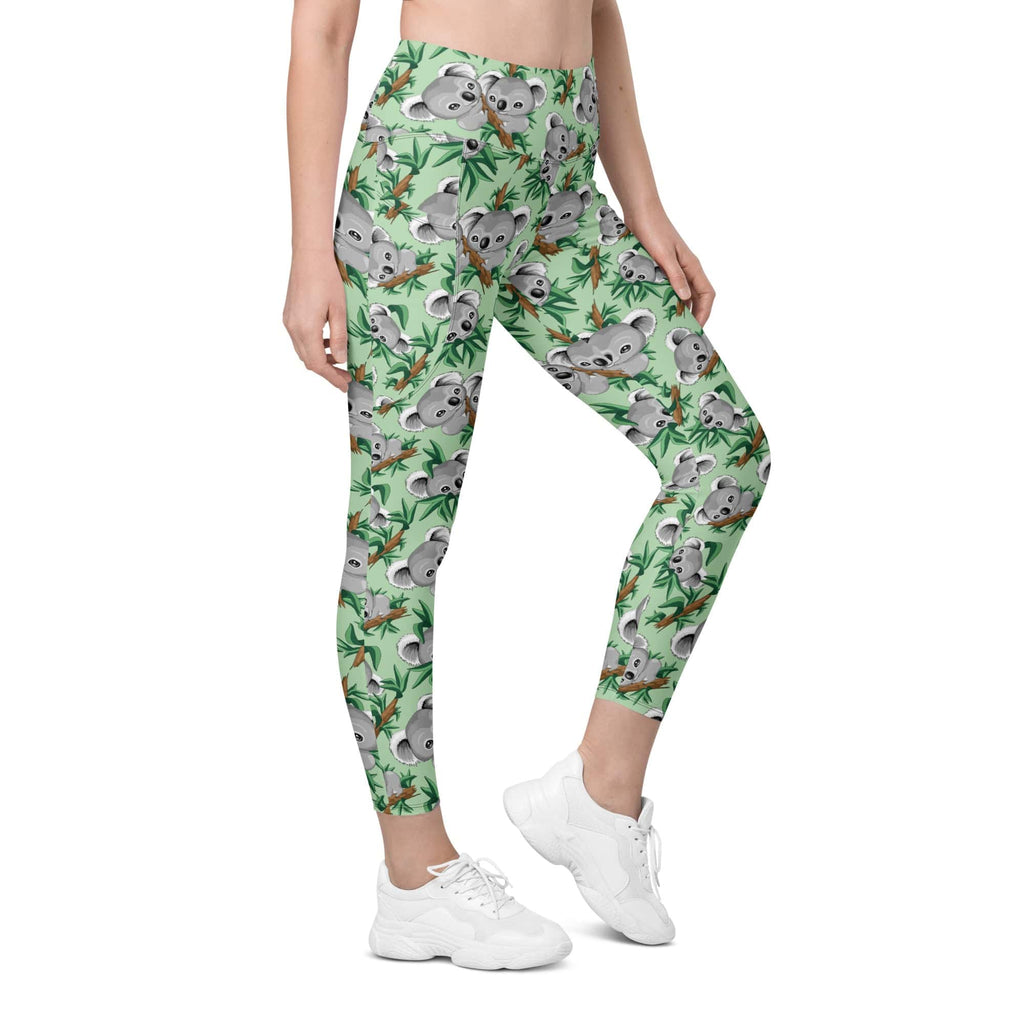 Cute Koala Leggings With Pockets