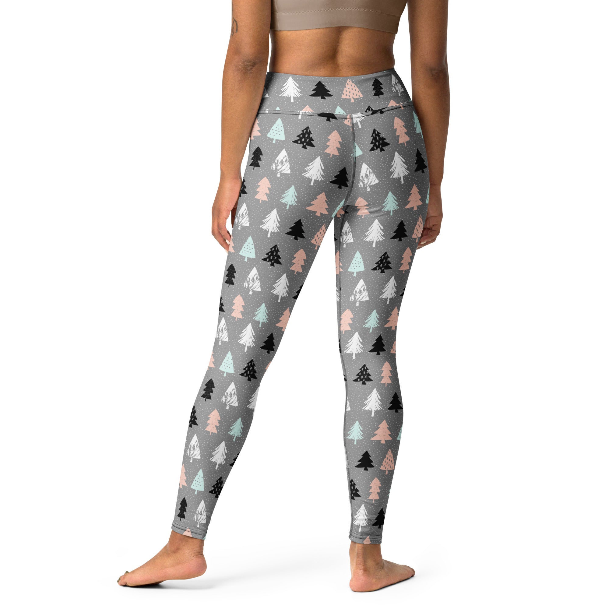 Cute Minimalistic Christmas Yoga Leggings