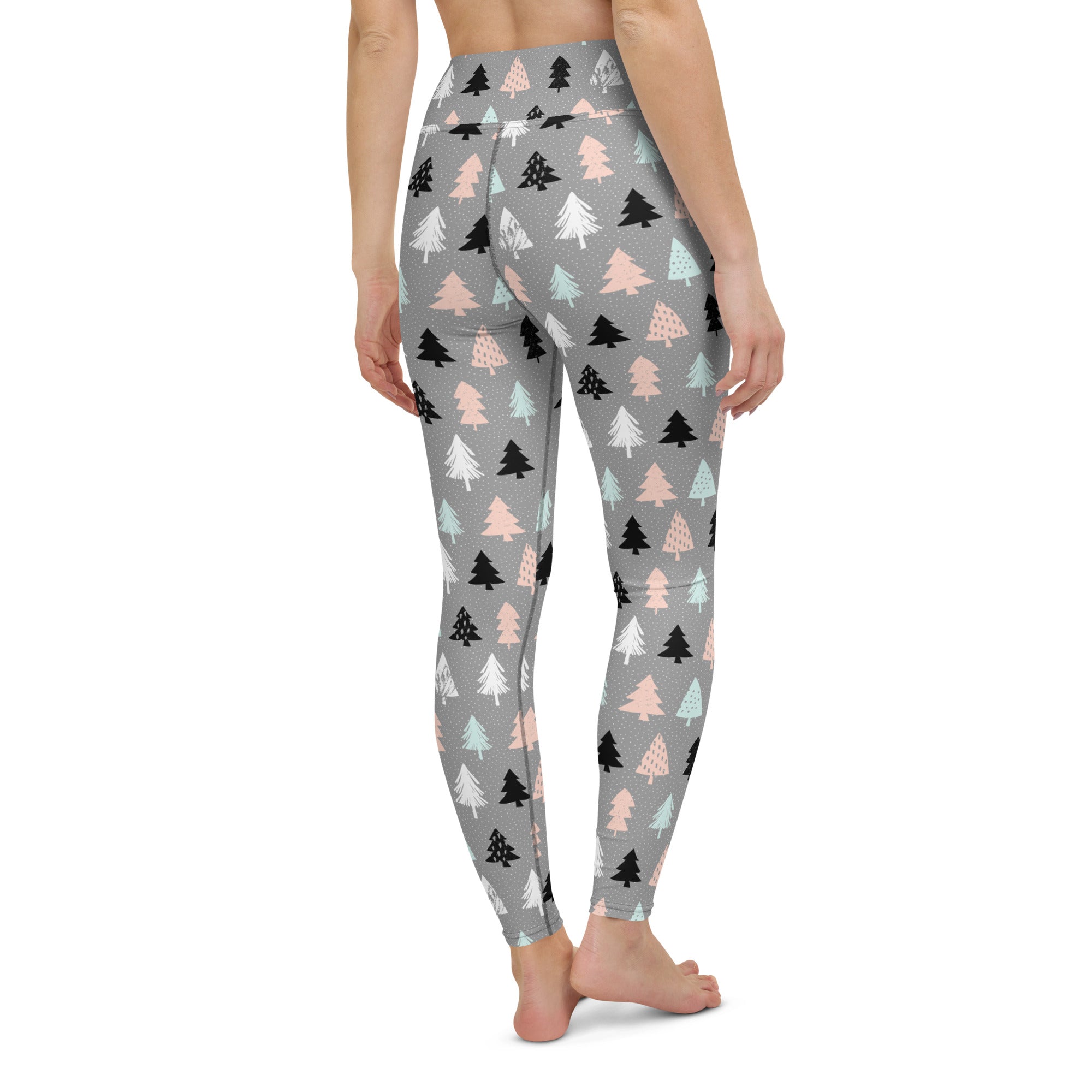 Cute Minimalistic Christmas Yoga Leggings