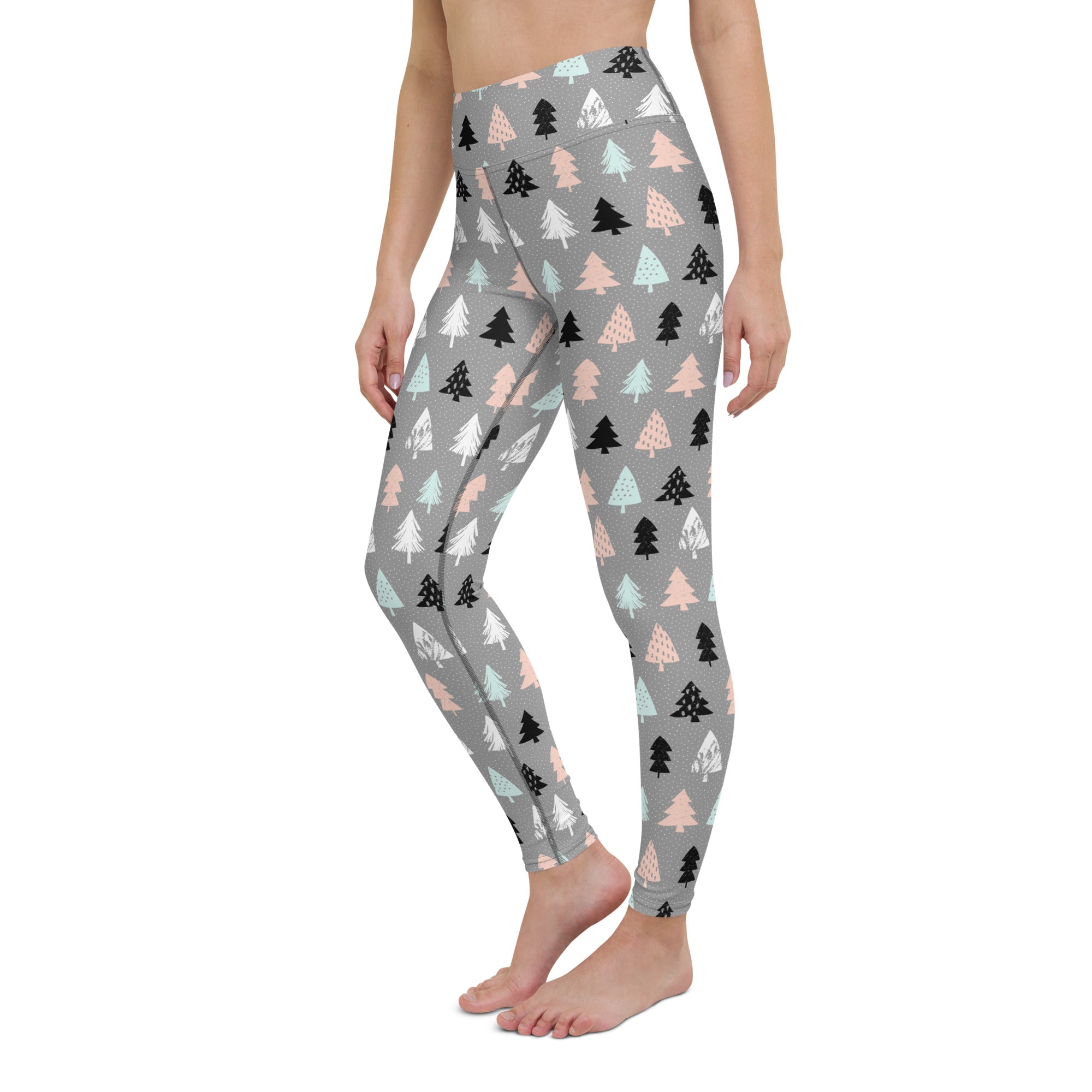 Cute Minimalistic Christmas Yoga Leggings