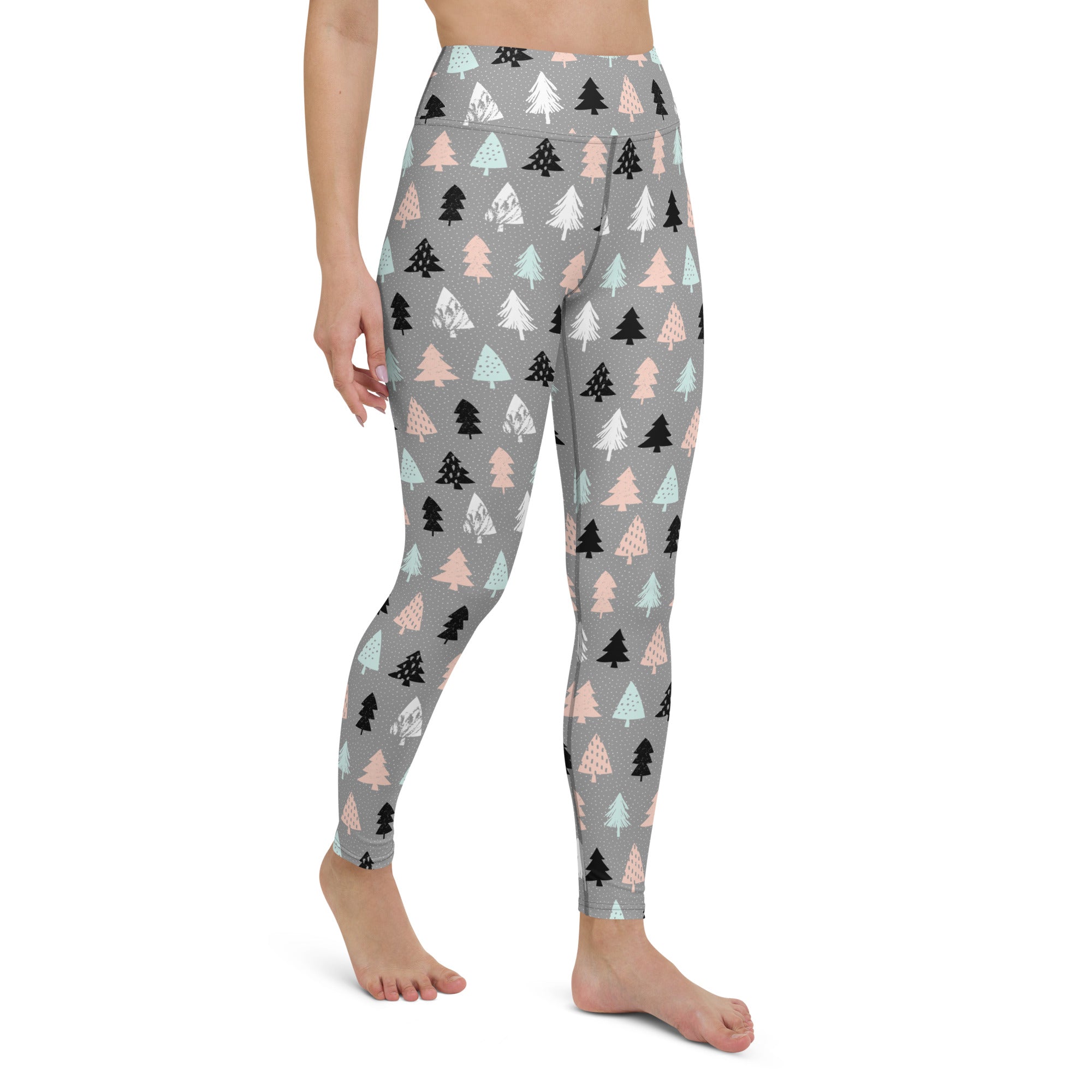 Cute Minimalistic Christmas Yoga Leggings