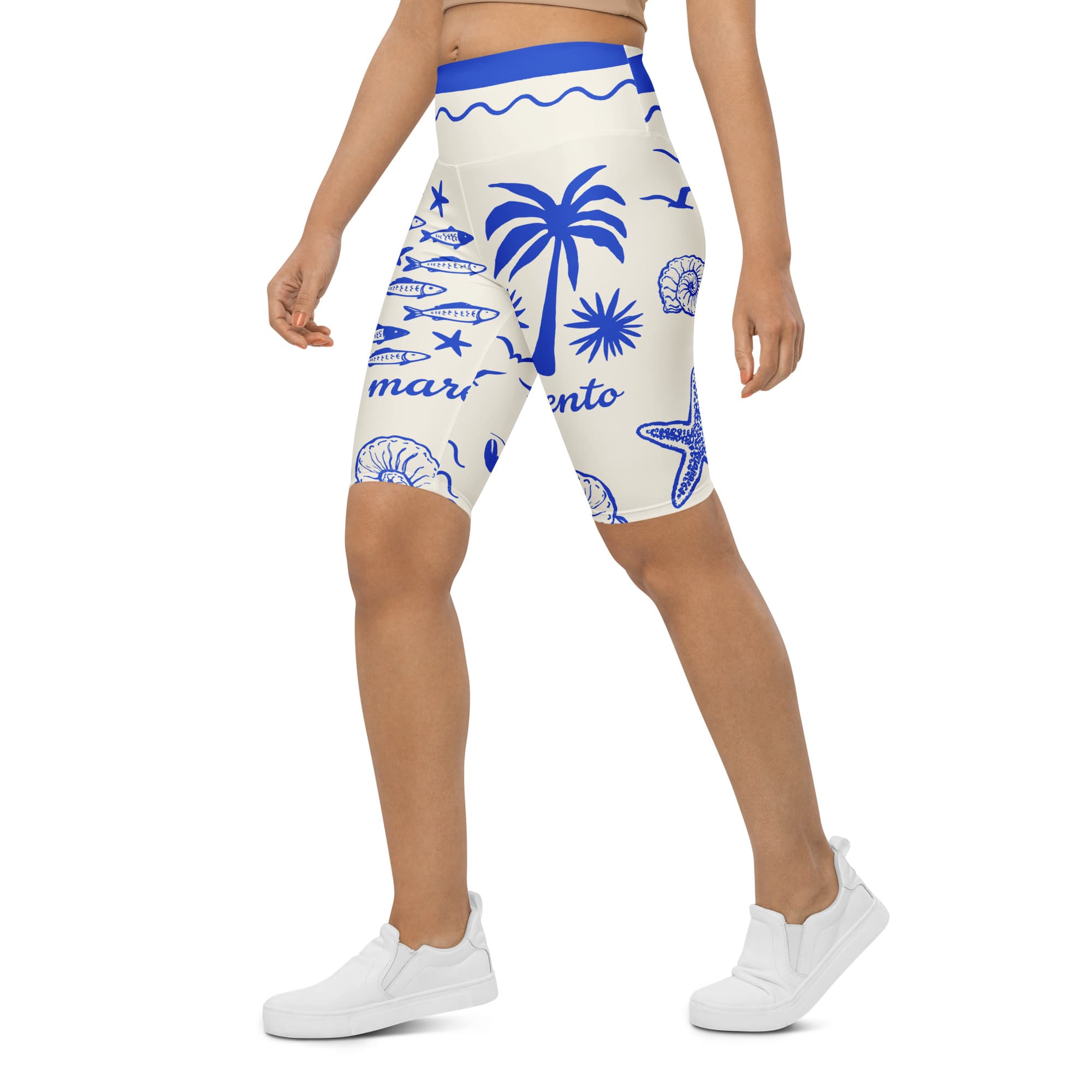 Cute Nautical Biker Shorts