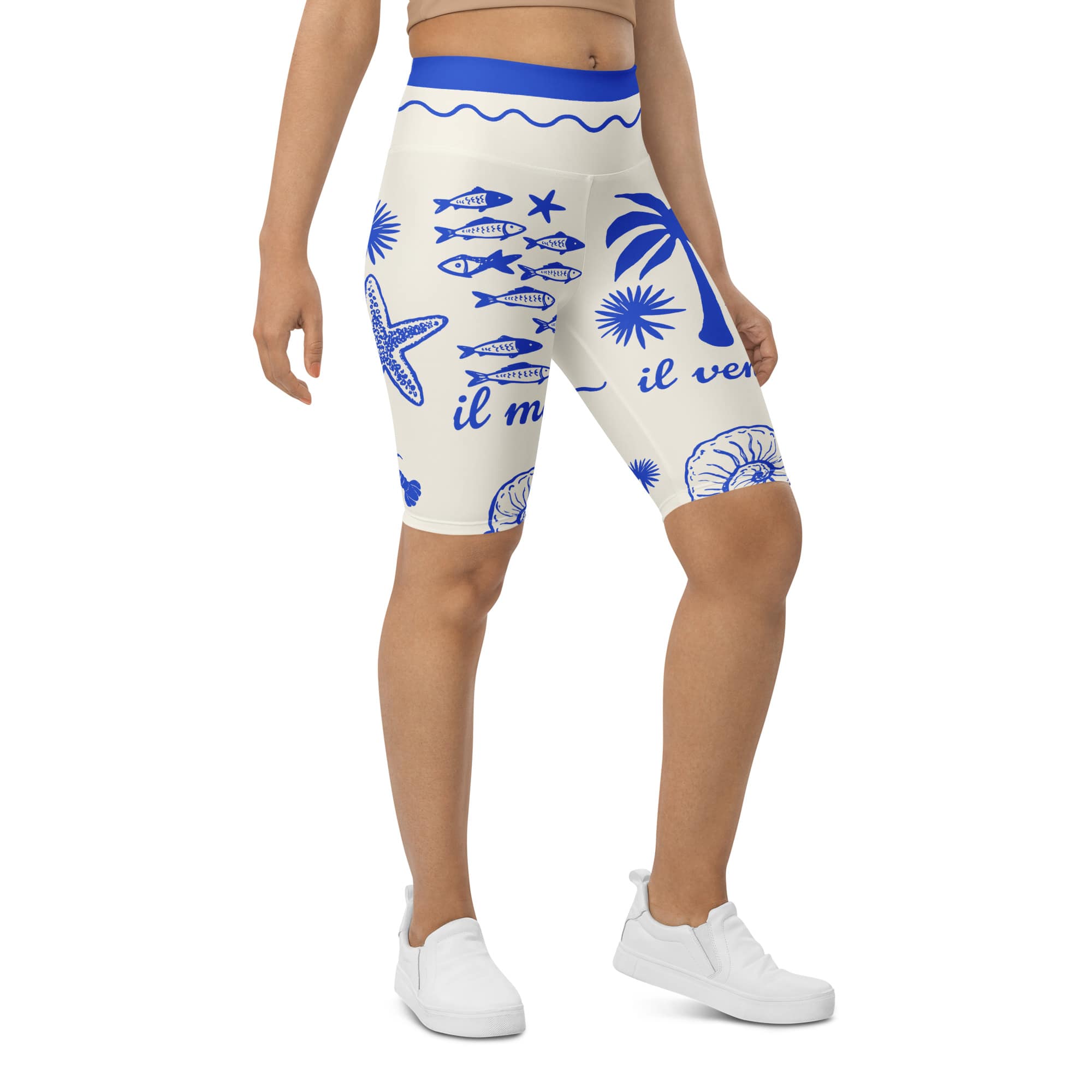 Cute Nautical Biker Shorts