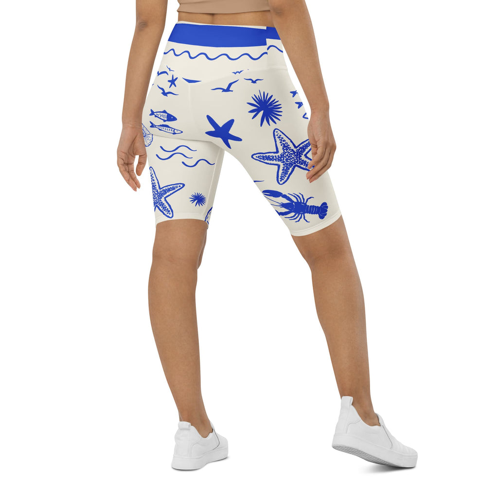 Cute Nautical Biker Shorts