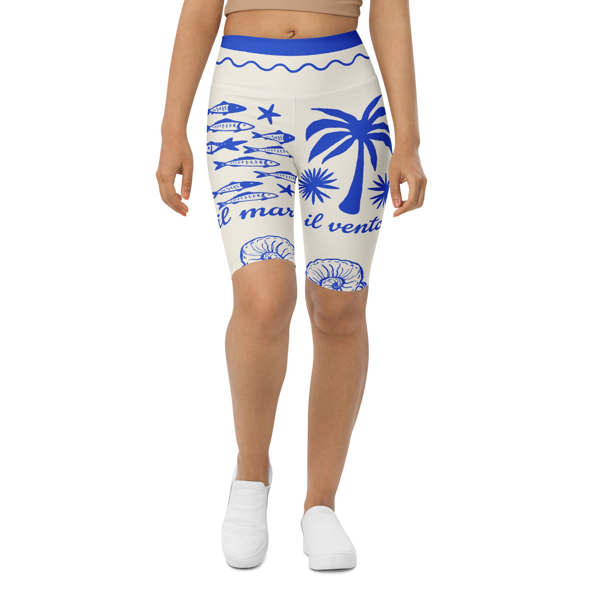 Cute Nautical Biker Shorts