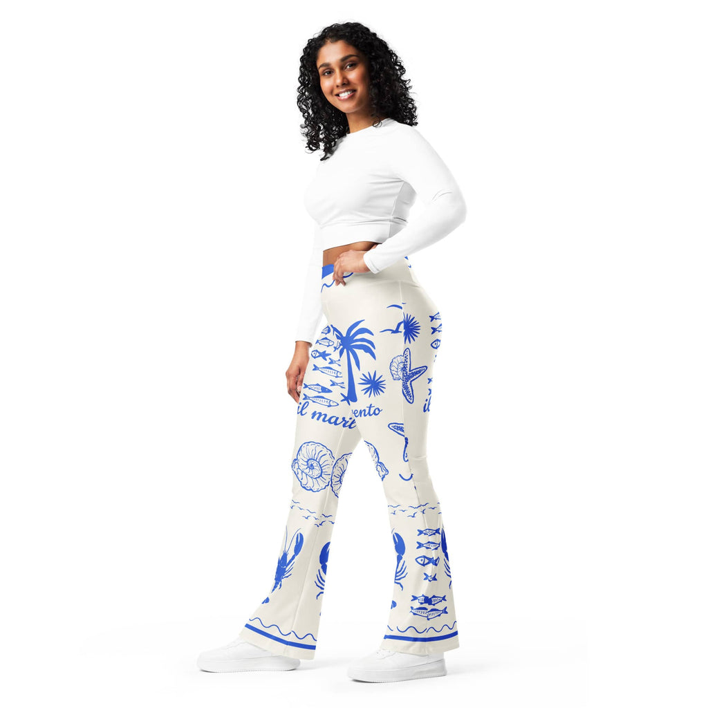 Cute Nautical Flare Leggings