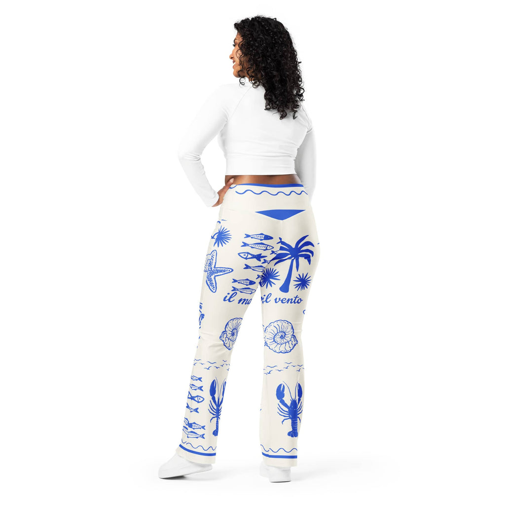 Cute Nautical Flare Leggings