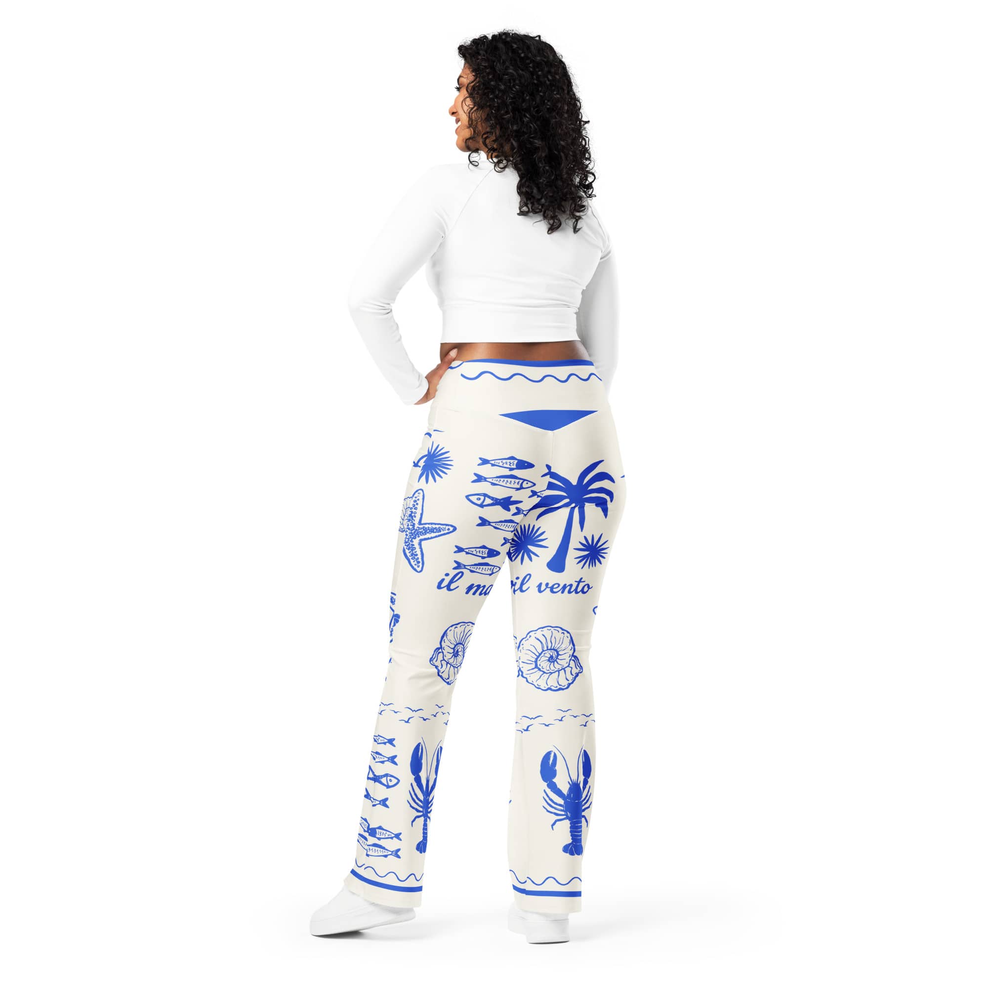 Cute Nautical Flare Leggings