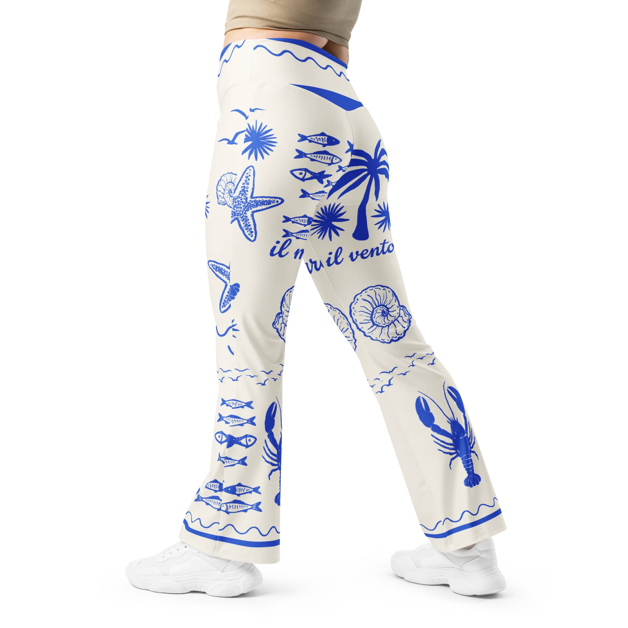 Cute Nautical Flare Leggings