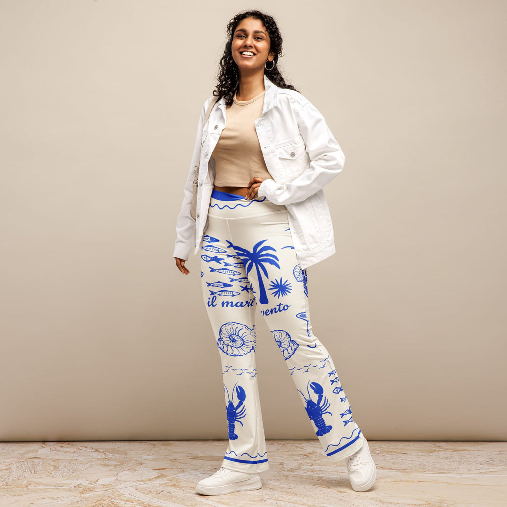 Cute Nautical Flare Leggings