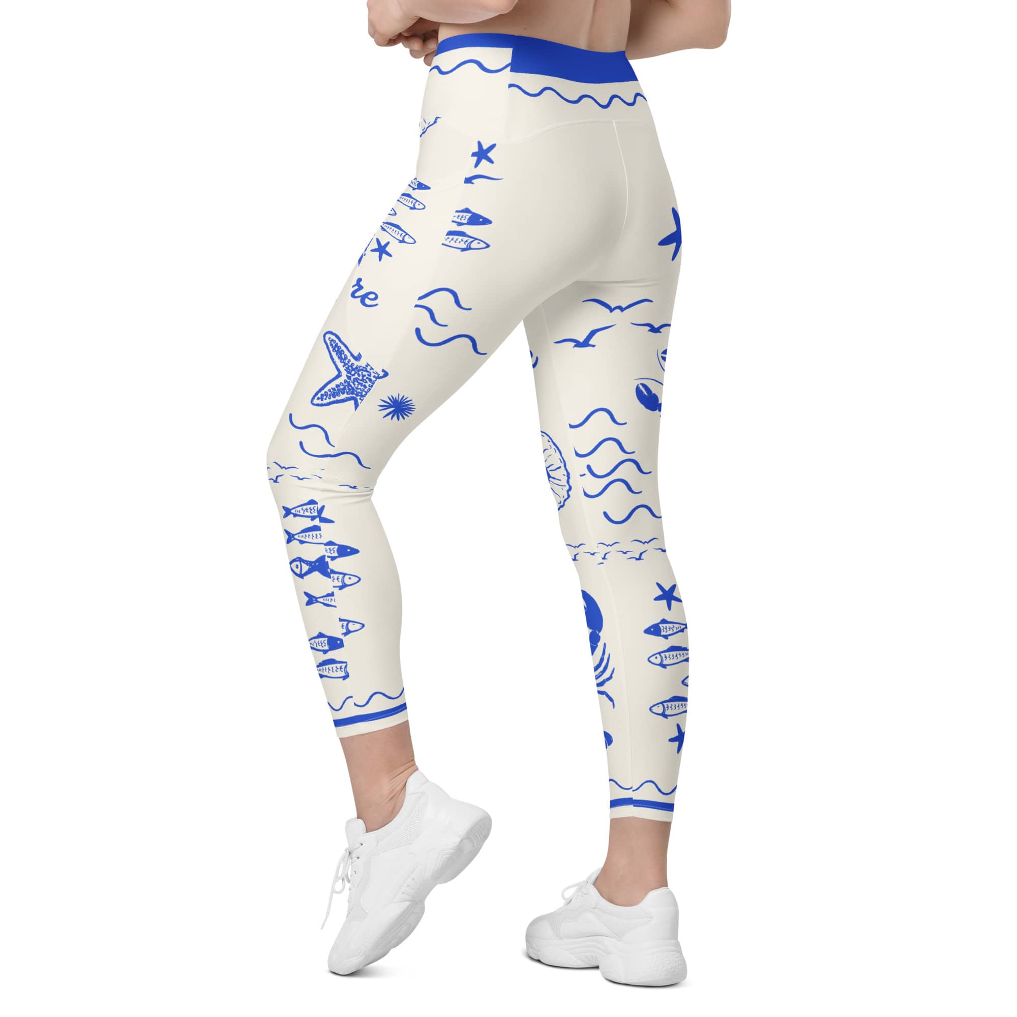 Cute Nautical Leggings With Pockets
