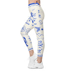 Cute Nautical Leggings With Pockets