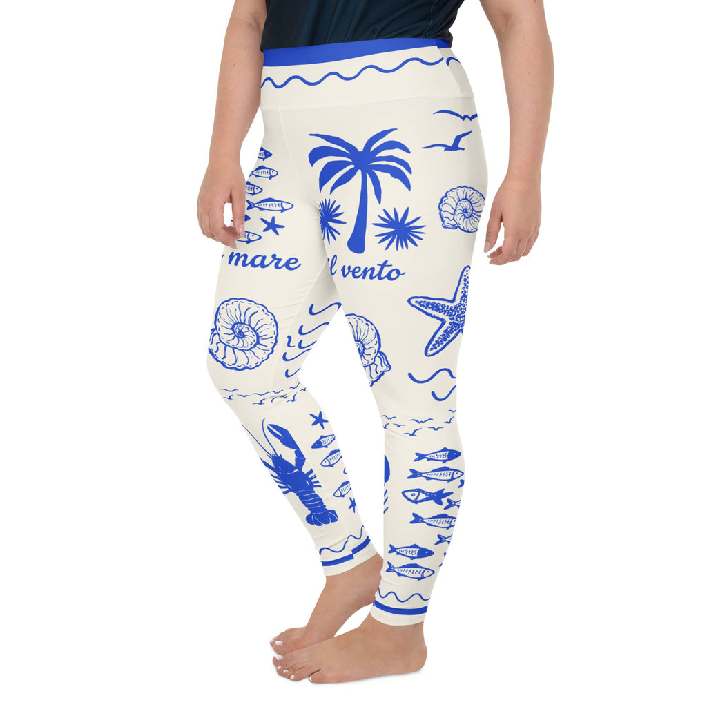 Cute Nautical Plus Size Leggings