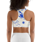 Cute Nautical Sports Bra
