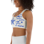 Cute Nautical Sports Bra