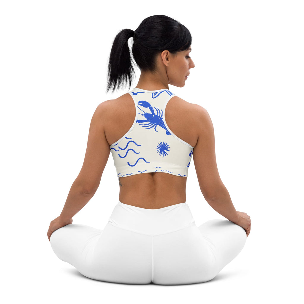 Cute Nautical Sports Bra