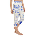 Cute Nautical Yoga Capris