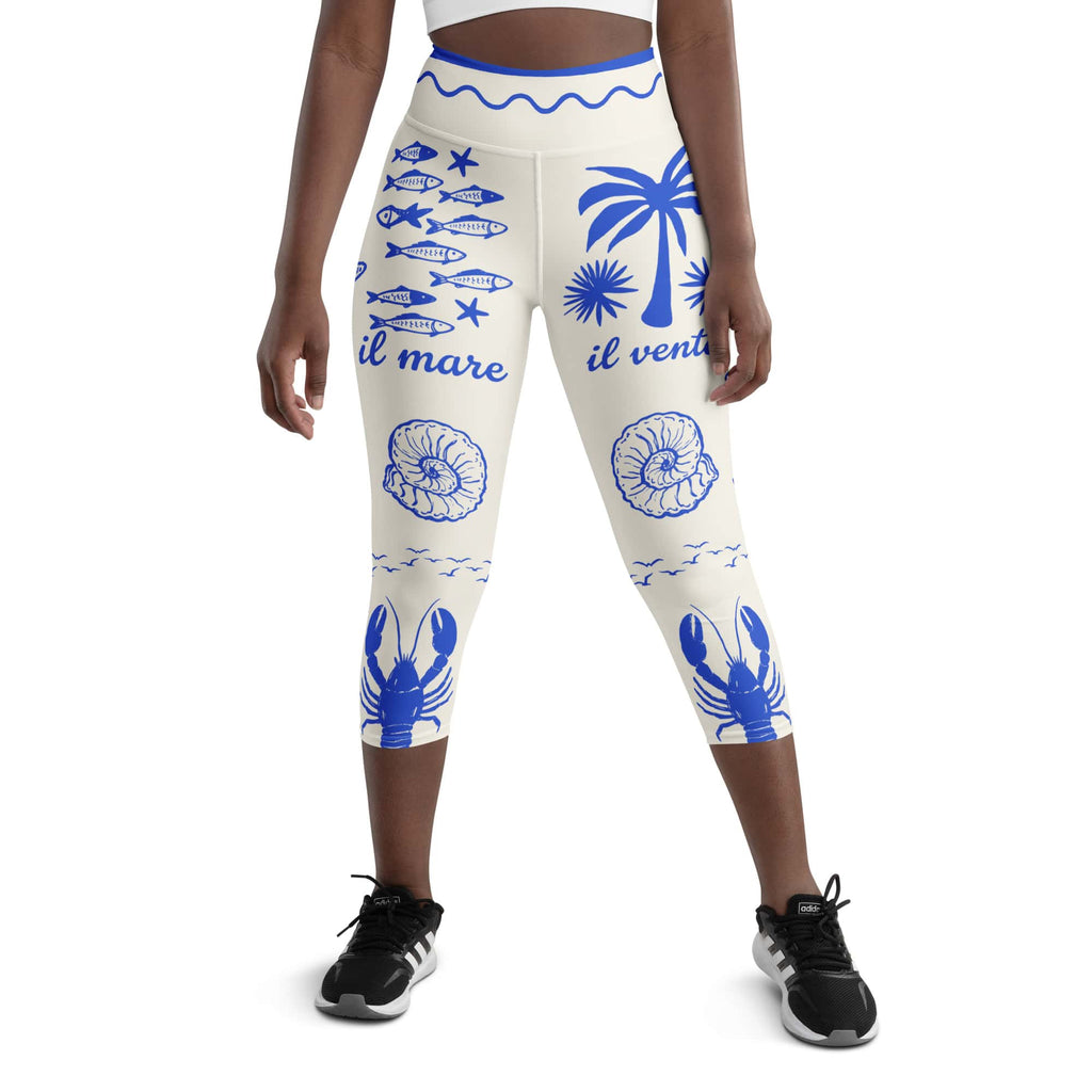 Cute Nautical Yoga Capris