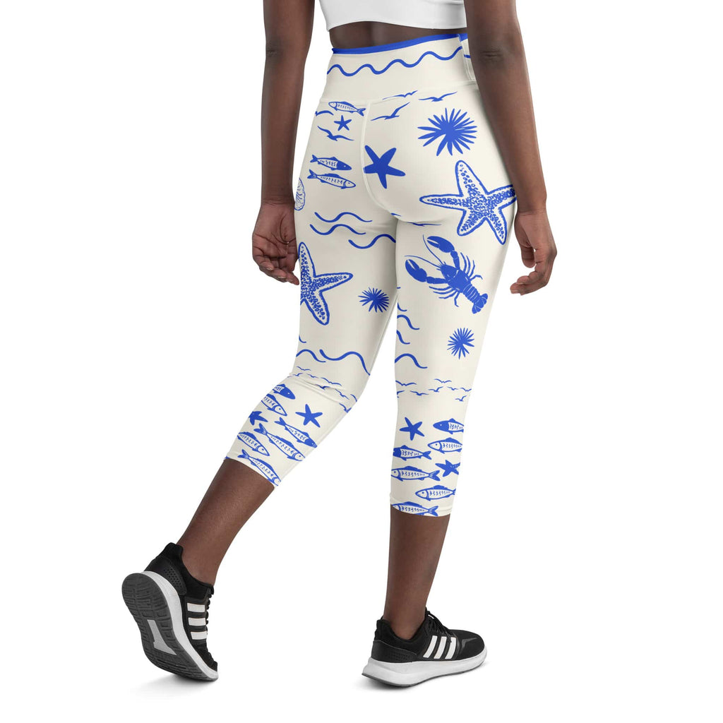 Cute Nautical Yoga Capris