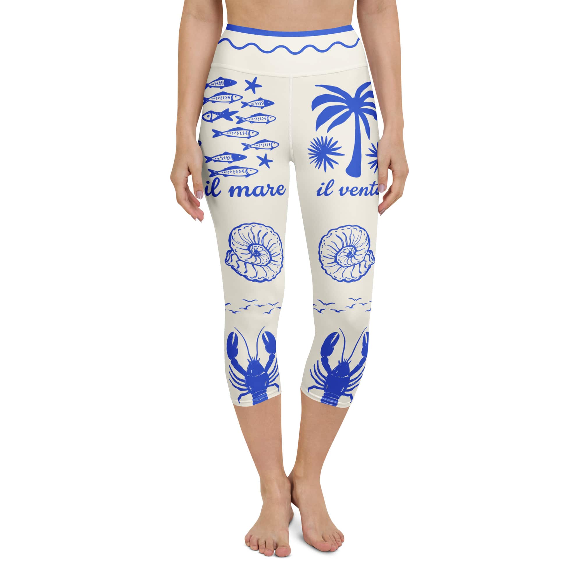 Cute Nautical Yoga Capris